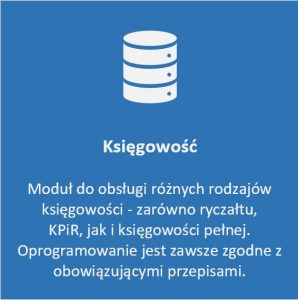 Moduł Księgowość - ryczałt, KPiR, księgowość pełna